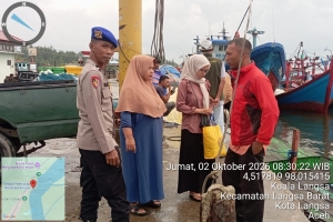 Satpolairud Polres Langsa Perkuat Pengawasan, Edukasi Nelayan Utamakan Keselamatan Melaut