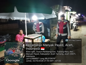 Polsek Manyak Payed Perkuat Patroli Wilayah Pantau Aktivitas Masyarakat