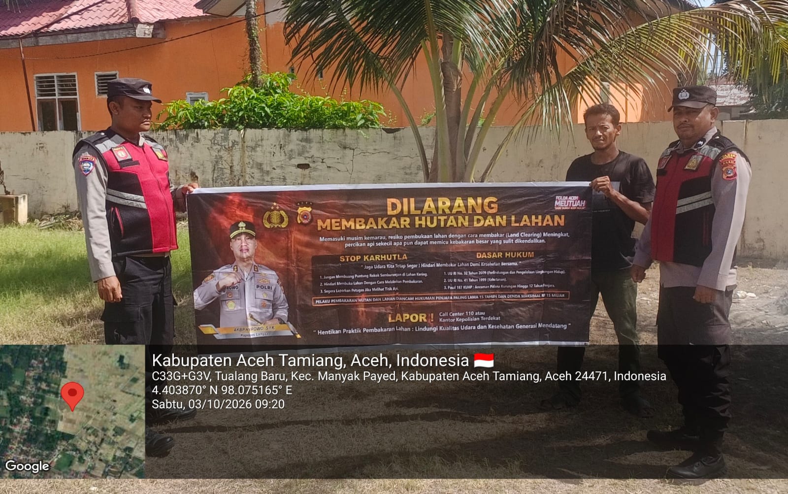 Polsek Manyak Payed Tingkatkan Patroli Karhutla Pantau Potensi Kebakaran