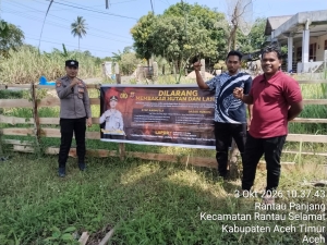 Polsek Rantau Selamat Tingkatkan Patroli Karhutla Jaga Lingkungan Tetap Aman