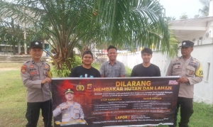 Patroli Karhutla Polsek Langsa Barat Perkuat Upaya Pencegahan Kebakaran Hutan Dan Lahan