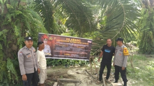 Polsek Langsa Barat Gencarkan Patroli Dan Sosialisasi Karhutla Lindungi Lingkungan