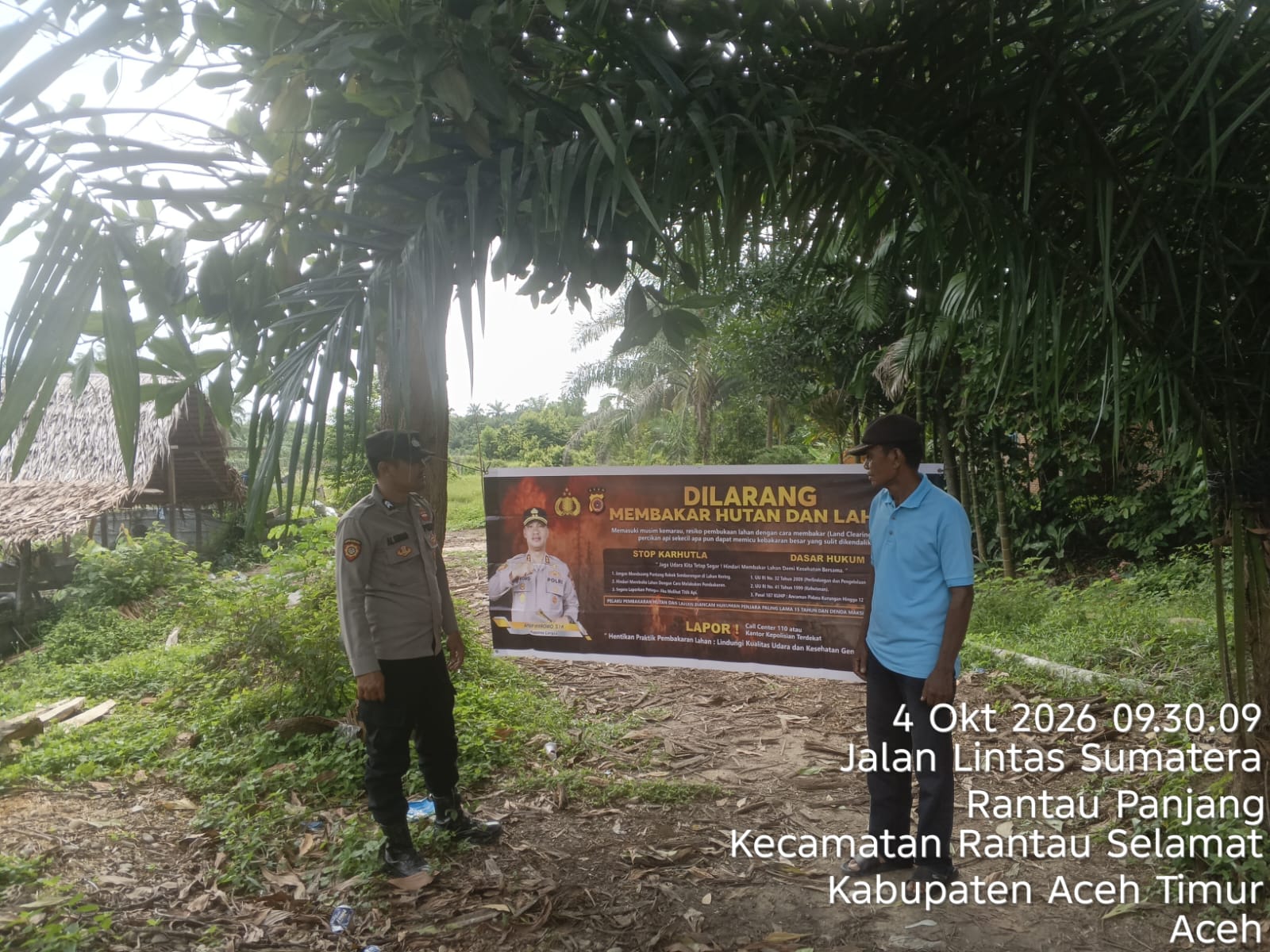 Polsek Rantau Selamat Tingkatkan Patroli Karhutla Cegah Kebakaran Sejak Dini