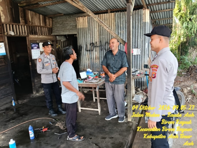 Polsek Birem Bayeun Tingkatkan Patroli Wilayah Cegah Gangguan Kamtibmas