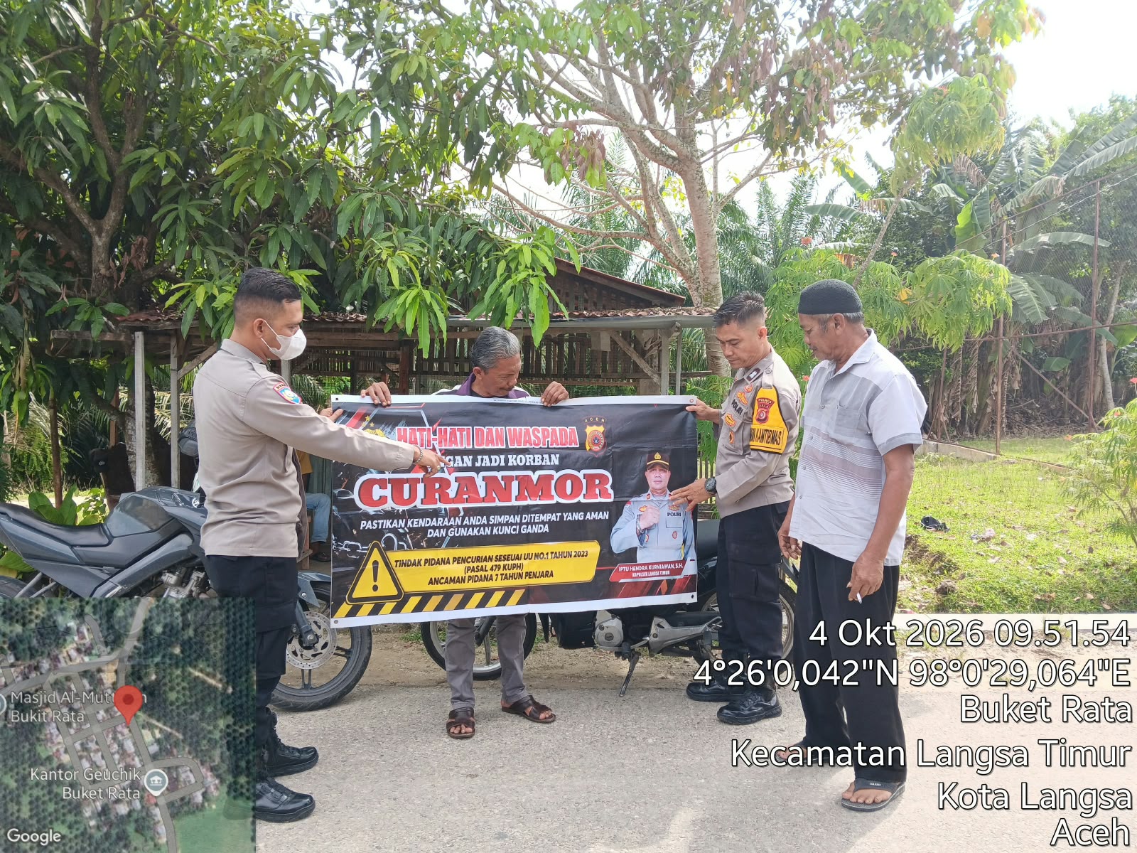 Polsek Langsa Timur Gencarkan Patroli Dialogis Cegah Curanmor Dan Guantibmas