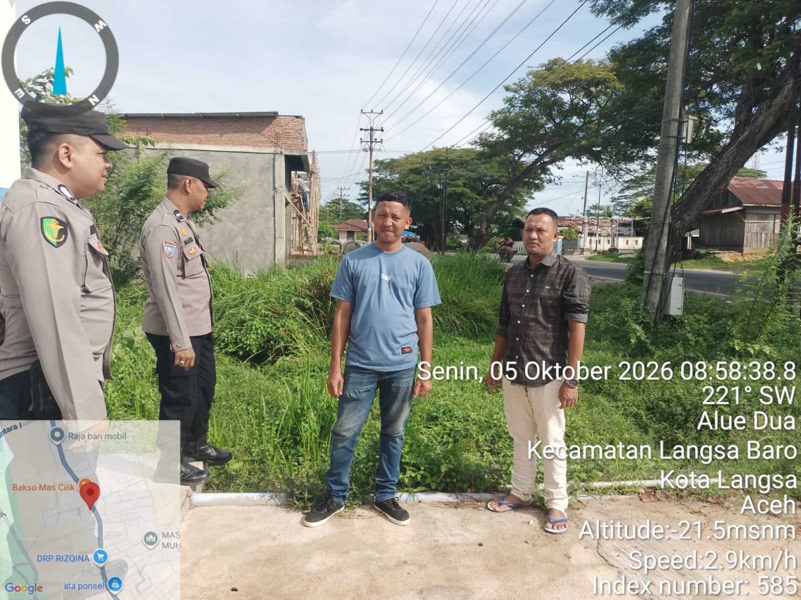 Polsek Langsa Barat Tingkatkan Patroli Harkamtibmas Pantau Aktivitas Warga