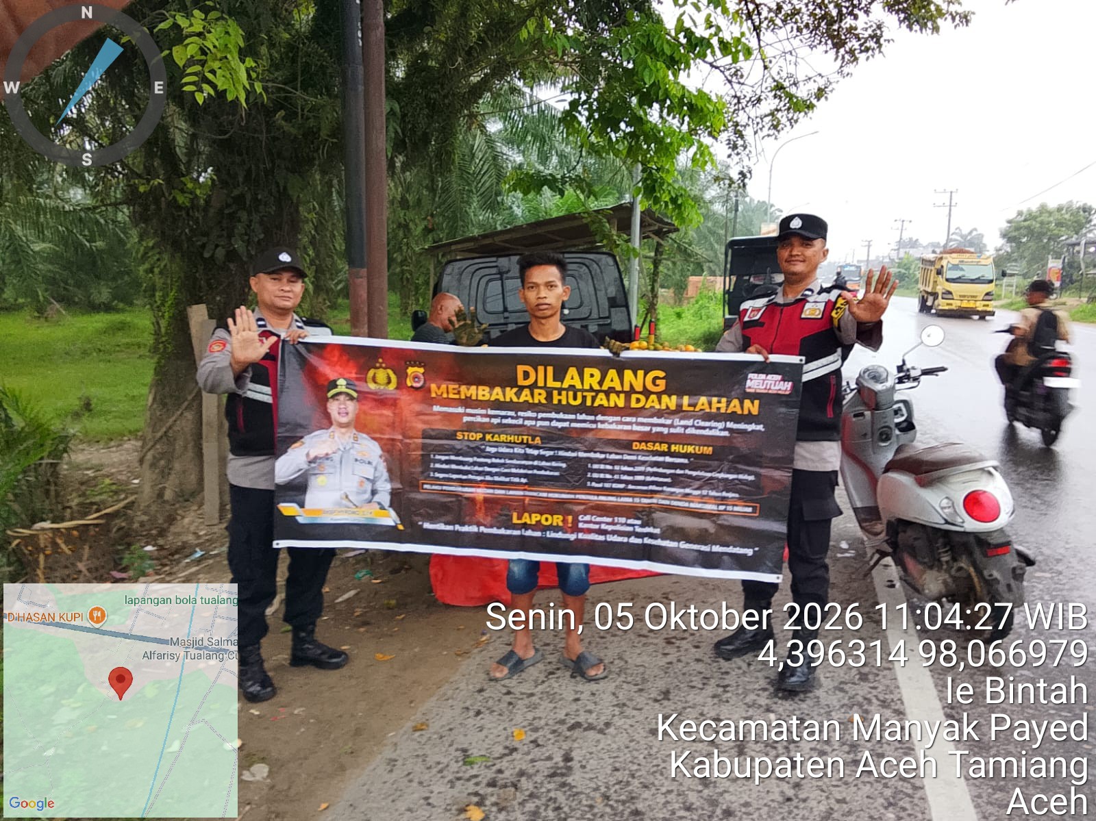 Polsek Manyak Payed Perkuat Patroli Karhutla Cegah Kebakaran Sejak Dini