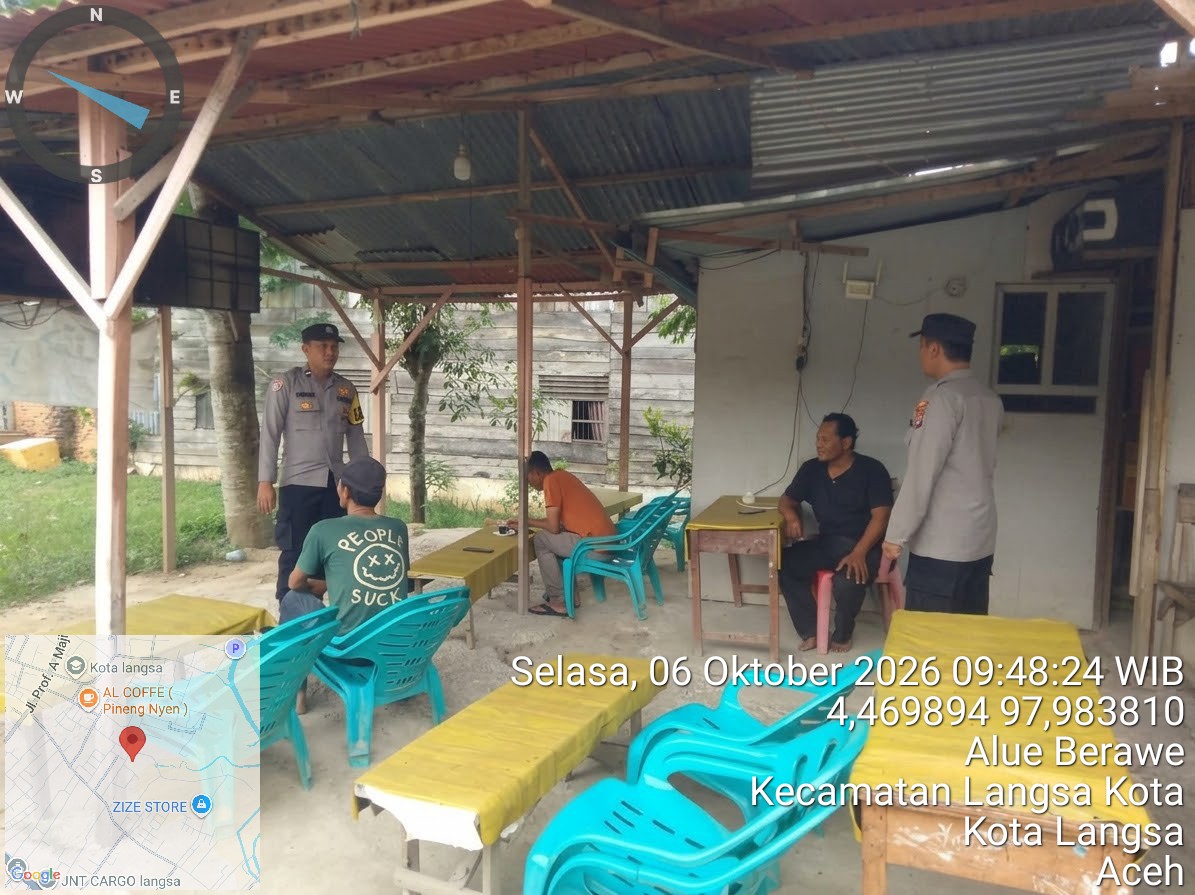 Polsek Langsa Intensifkan Patroli Cegah Premanisme Dan Perkuat Harkamtibmas