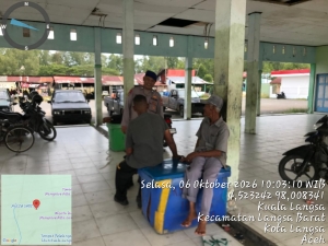 Satpolairud Polres Langsa Perkuat Pengawasan Aktivitas Nelayan Di Kuala Langsa