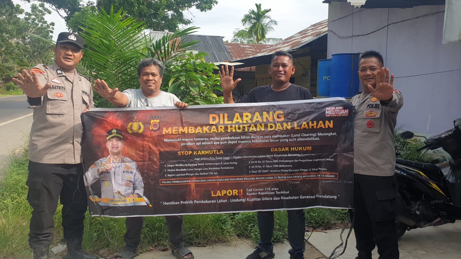 Polsek Birem Bayeun Gencarkan Sosialisasi Karhutla Lindungi Lingkungan Dan Masyarakat