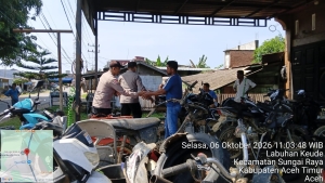 Polsek Sungai Raya Tingkatkan Patroli Harkamtibmas Pantau Aktivitas Warga