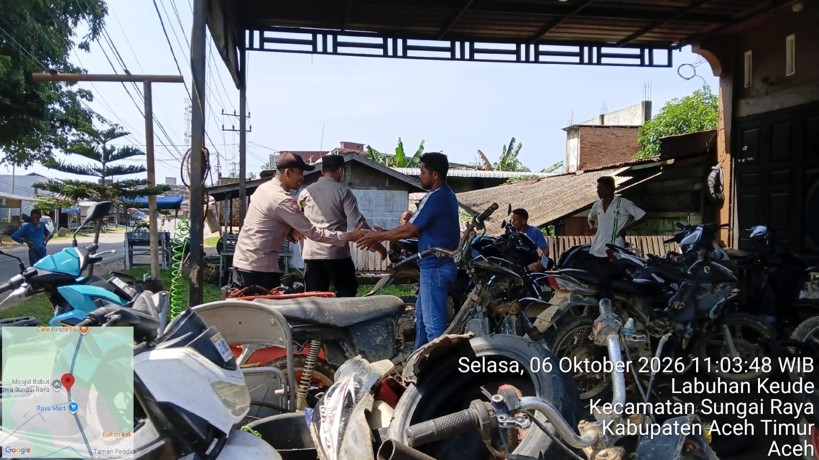 Polsek Sungai Raya Tingkatkan Patroli Harkamtibmas Pantau Aktivitas Warga