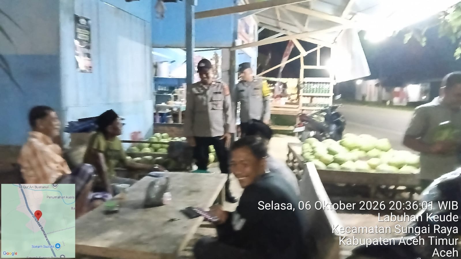 Polsek Sungai Raya Tingkatkan Patroli Malam Untuk Jaga Situasi Kamtibmas