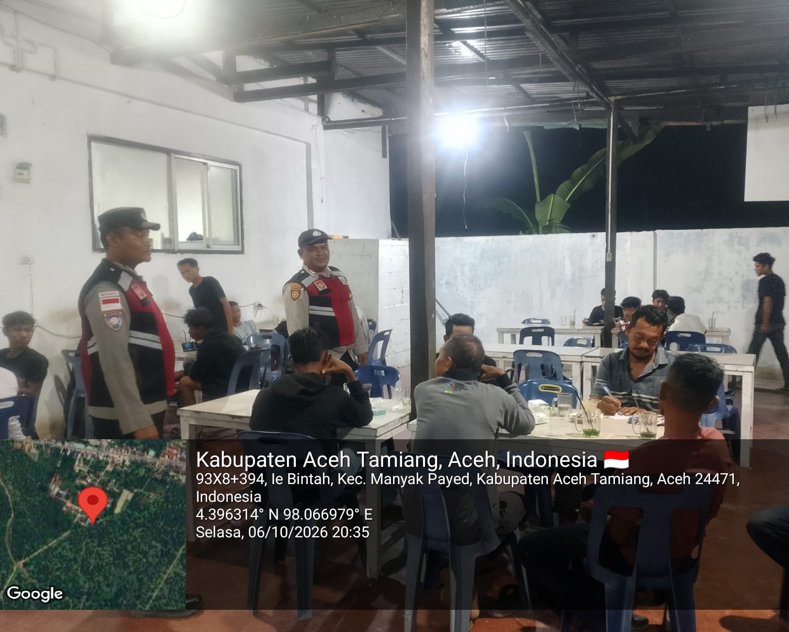 Polsek Manyak Payed Perkuat Patroli Malam Untuk Menjaga Kamtibmas Tetap Kondusif