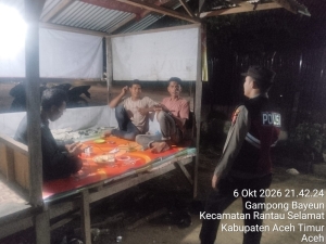 Patroli Dialogis Polsek Rantau Selamat Perkuat Pencegahan Kejahatan Dan Jaga Kamtibmas