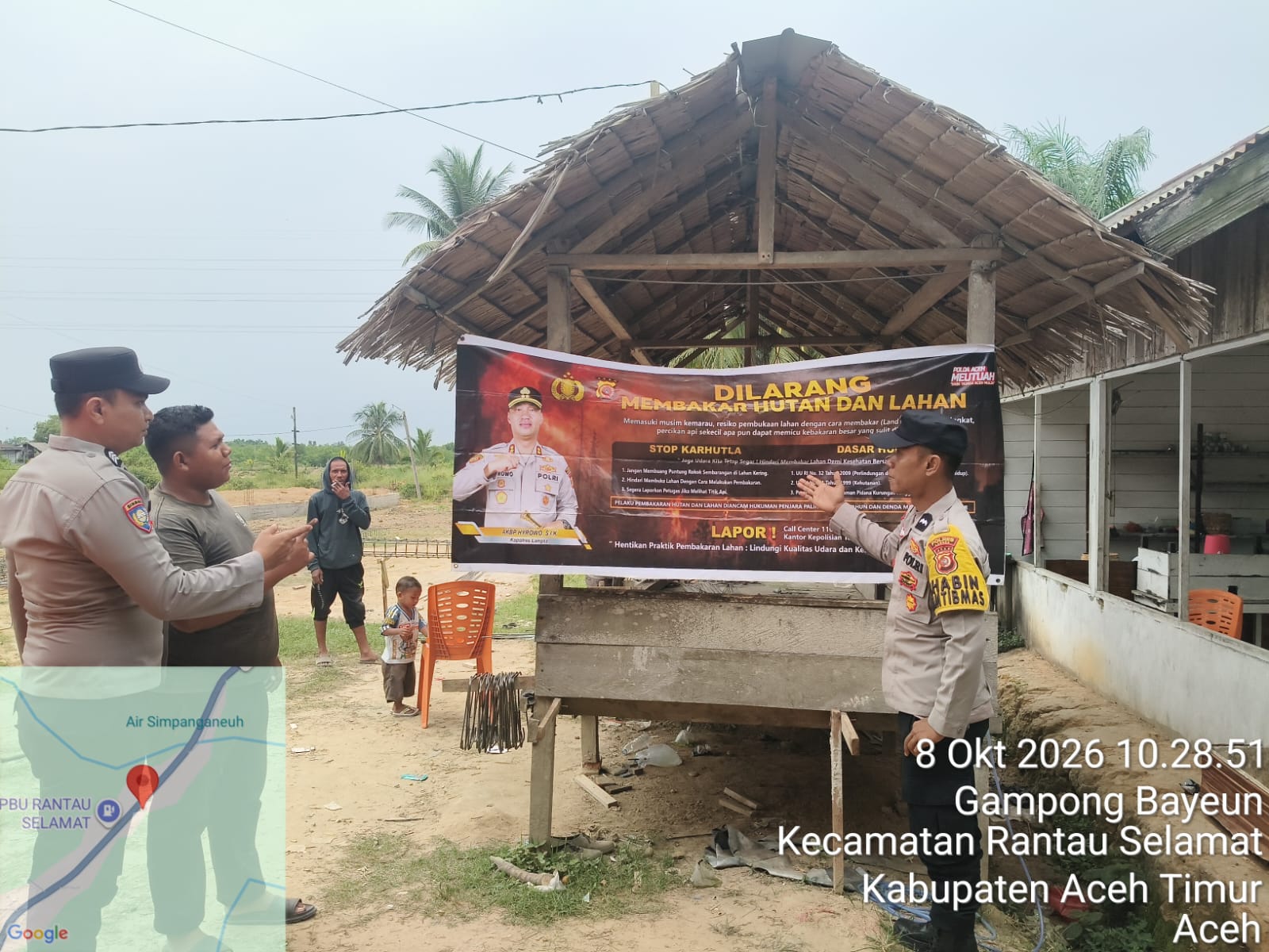 Polsek Rantau Selamat Tingkatkan Patroli Karhutla Cegah Kebakaran Hutan Dan Lahan