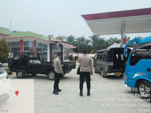 Patroli Dialogis Polsek Rantau Selamat Perkuat Keamanan Di Pusat Aktivitas Masyarakat
