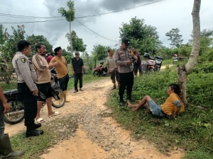 Polsek Langsa Barat Amankan Terduga Pelaku Pencurian Kabel Dari Amukan Warga