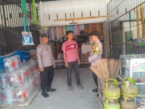 Polsek Langsa Barat Gencarkan Patroli Harkamtibmas Di Gampong Alue Dua Bakaran Batee Dan Timbang Langsa