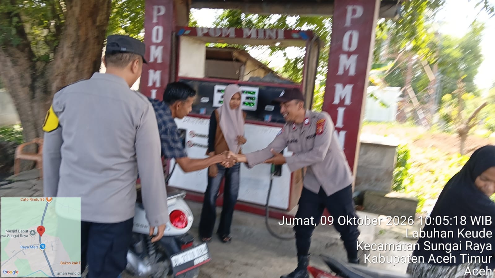 Polsek Sungai Raya Intensifkan Patroli Harkamtibmas Dan Sambang Gampong Pantau Aktivitas Warga