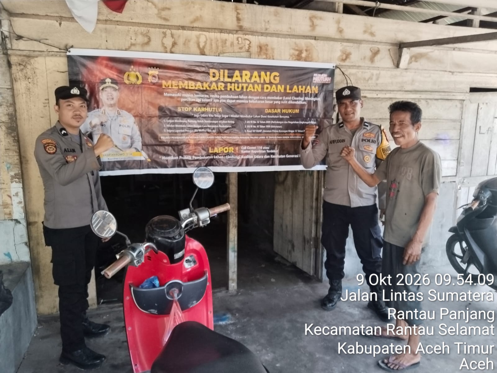 Polsek Rantau Selamat Patroli Karhutla Di Gampong Rantau Panjang Cegah Kebakaran Sejak Dini