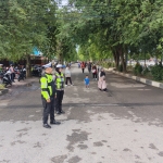 Sat Lantas Polres Langsa Amankan Car Free Day Di Lapangan Merdeka, Pastikan Aktivitas Warga Berjalan Tertib