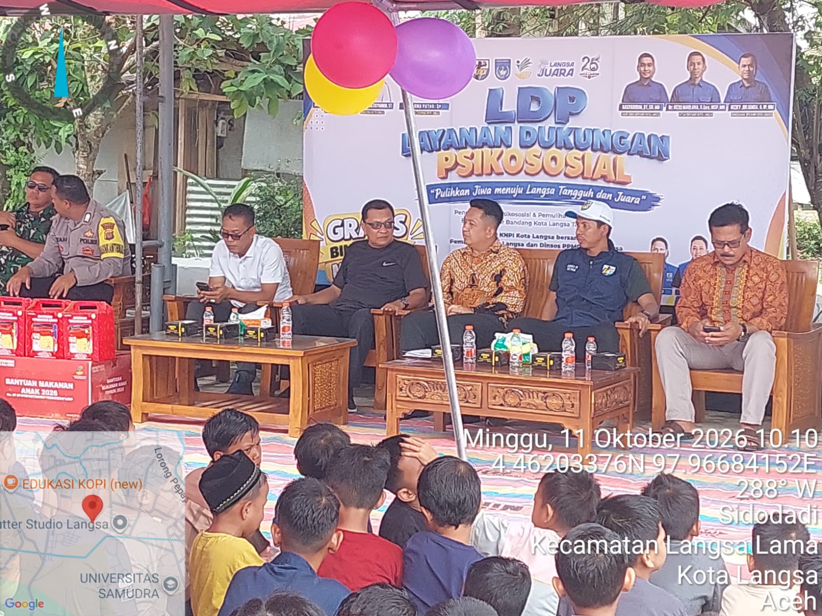 Kegiatan Layanan Dukungan Psikososial Di Langsa Salurkan 210 Paket Bantuan Untuk Anak Yatim Dan Korban Banjir