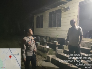 Polsek Langsa Timur Sambangi Seunebok Antara, Perkuat Pencegahan Kejahatan Melalui Patroli Dialogis