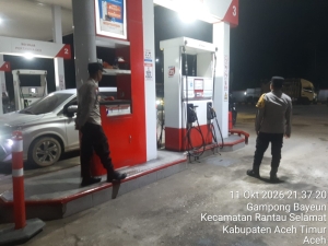Polsek Rantau Selamat Perkuat Patroli Dialogis Di Desa Bayeun, Cegah Kriminalitas Dan Jaga Keamanan Warga