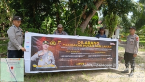 Polsek Sungai Raya Sisir Gampong Labuhan Keude, Perkuat Langkah Pencegahan Karhutla