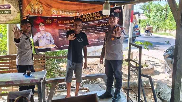 Polsek Birem Bayeun Gencarkan Sosialisasi Karhutla, Edukasi Warga Tentang Bahaya Dan Sanksi Pembakaran Lahan