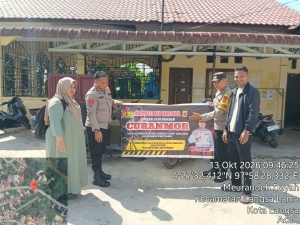 Polsek Langsa Timur Gencarkan Patroli Dialogis, Sosialisasikan Pencegahan Curanmor di Desa Meurandeh