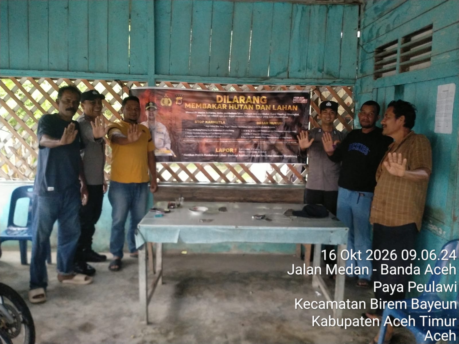 Polsek Birem Bayeun Gencarkan Sosialisasi Karhutla, Ajak Masyarakat Cegah Pembakaran Hutan Dan Lahan