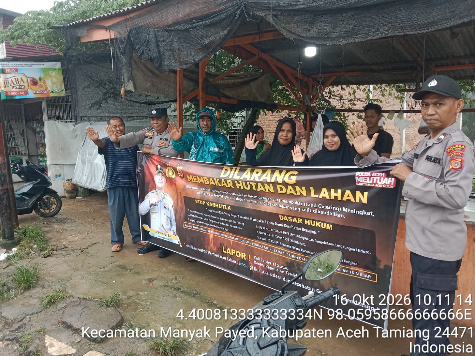 Polsek Manyak Payed Tingkatkan Patroli Karhutla, Cegah Kebakaran Hutan Dan Lahan Di Matang Ara Jawa