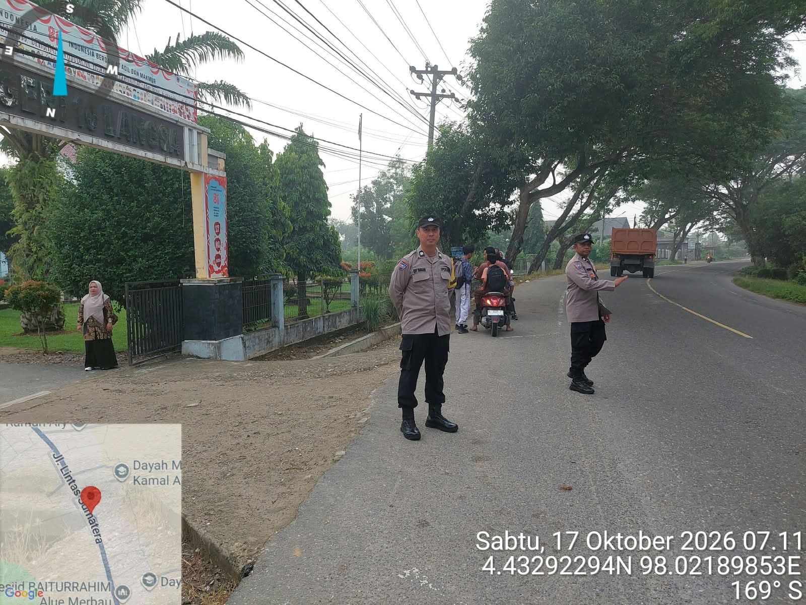 Polsek Langsa Timur Gelar Pengaturan Lalu Lintas Di Kawasan Sekolah, Wujudkan Kamseltibcarlantas Yang Kondusif