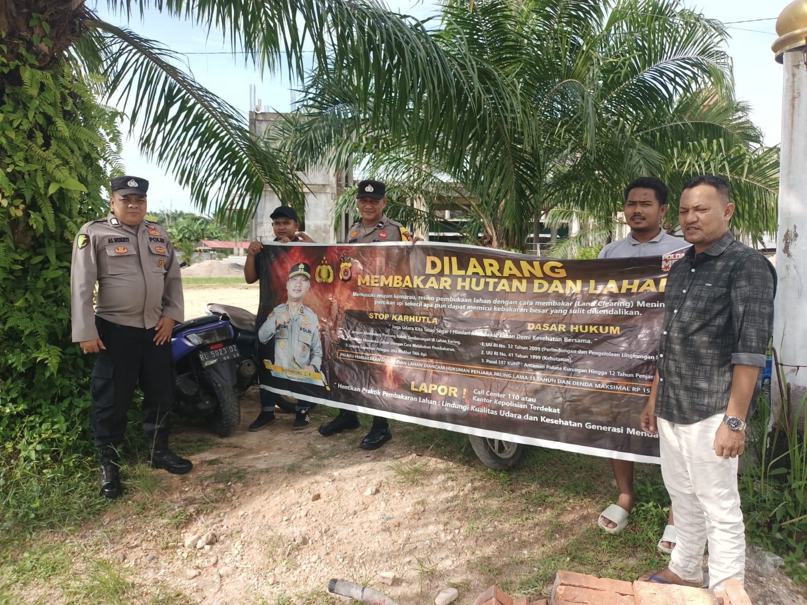 Polsek Langsa Barat Gencarkan Sosialisasi Karhutla Di Alue Dua, Ajak Masyarakat Jaga Kelestarian Lingkungan