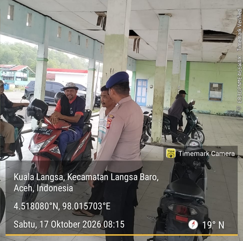 Sat Polairud Polres Langsa Gelar Patroli Dialogis Di Kuala Langsa, Utamakan Keselamatan Nelayan Dan Kelestarian Laut
