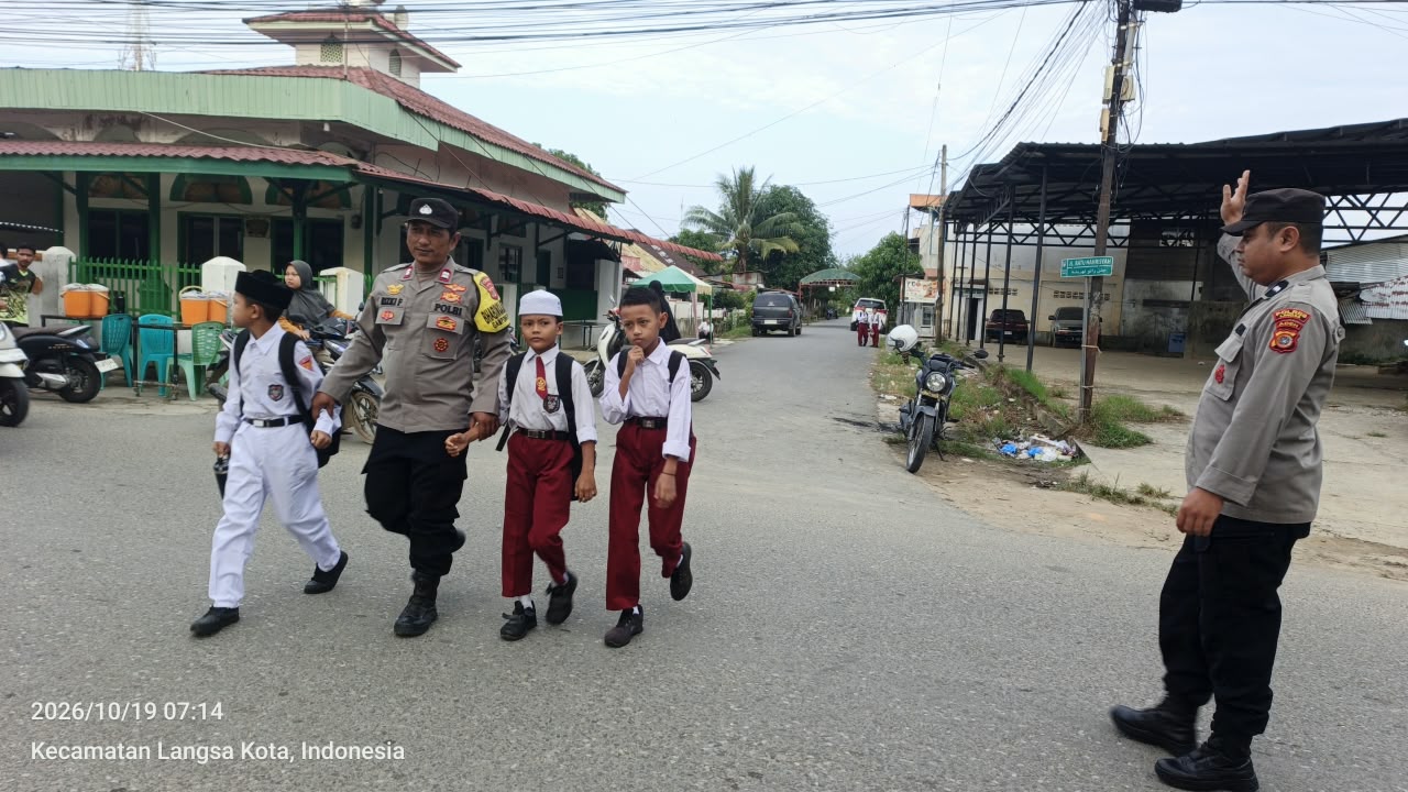 Polsek Langsa Optimalkan Pengaturan Lalu Lintas, Wujudkan Keamanan dan Kelancaran Aktivitas Masyarakat