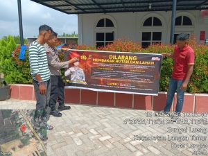 Polsek Langsa Timur Intensifkan Patroli Karhutla di Desa Sungai Lueng, Cegah Kebakaran dan Lindungi Lingkungan