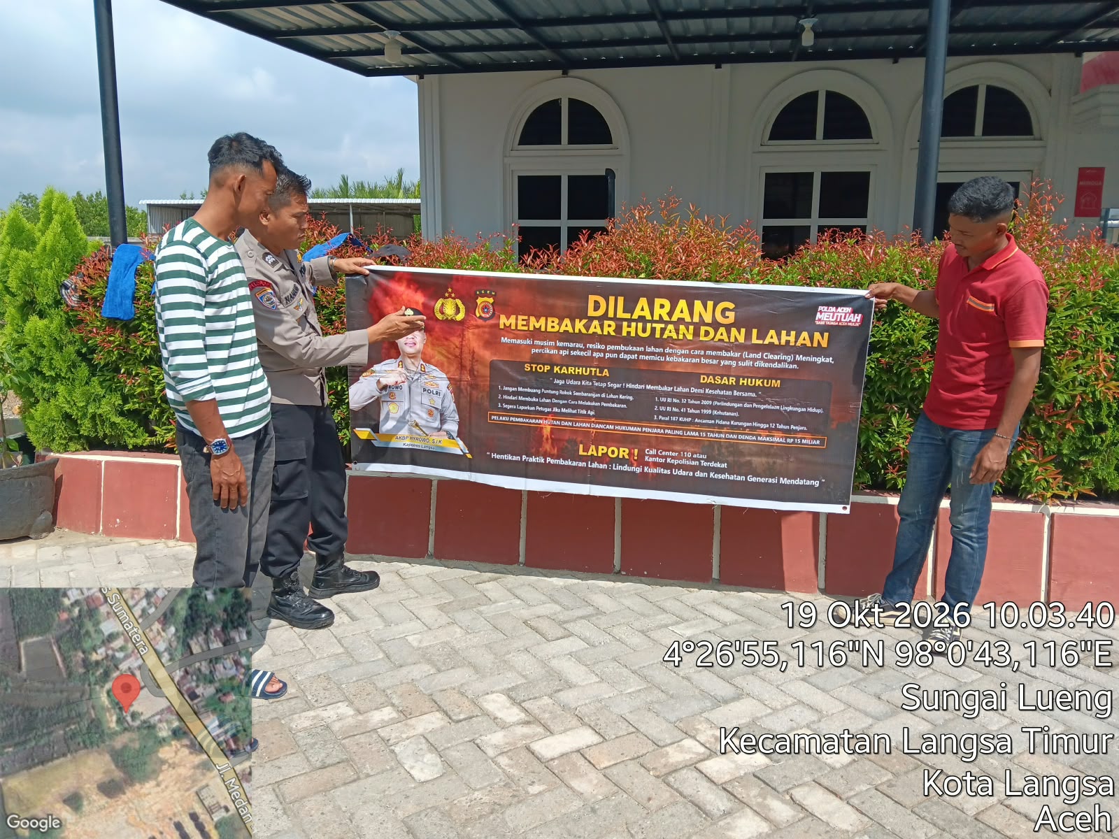 Polsek Langsa Timur Intensifkan Patroli Karhutla di Desa Sungai Lueng, Cegah Kebakaran dan Lindungi Lingkungan