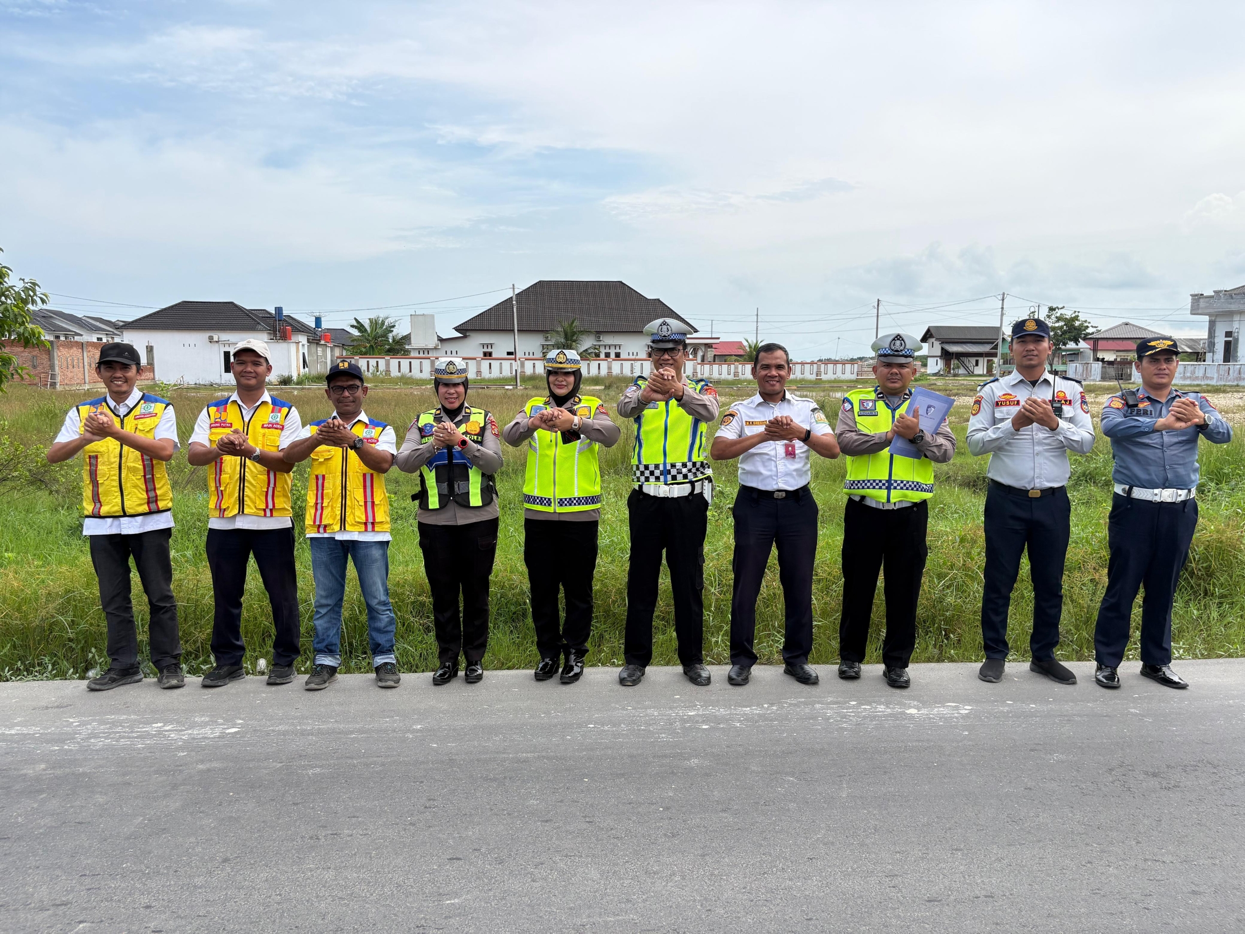Satlantas Polres Langsa Bersama Ditlantas Polda Aceh Petakan Titik Rawan Banjir Pasang Air Laut