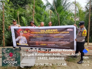 Polsek Sungai Raya Gencarkan Patroli Karhutla, Cegah Kebakaran Hutan Dan Lahan