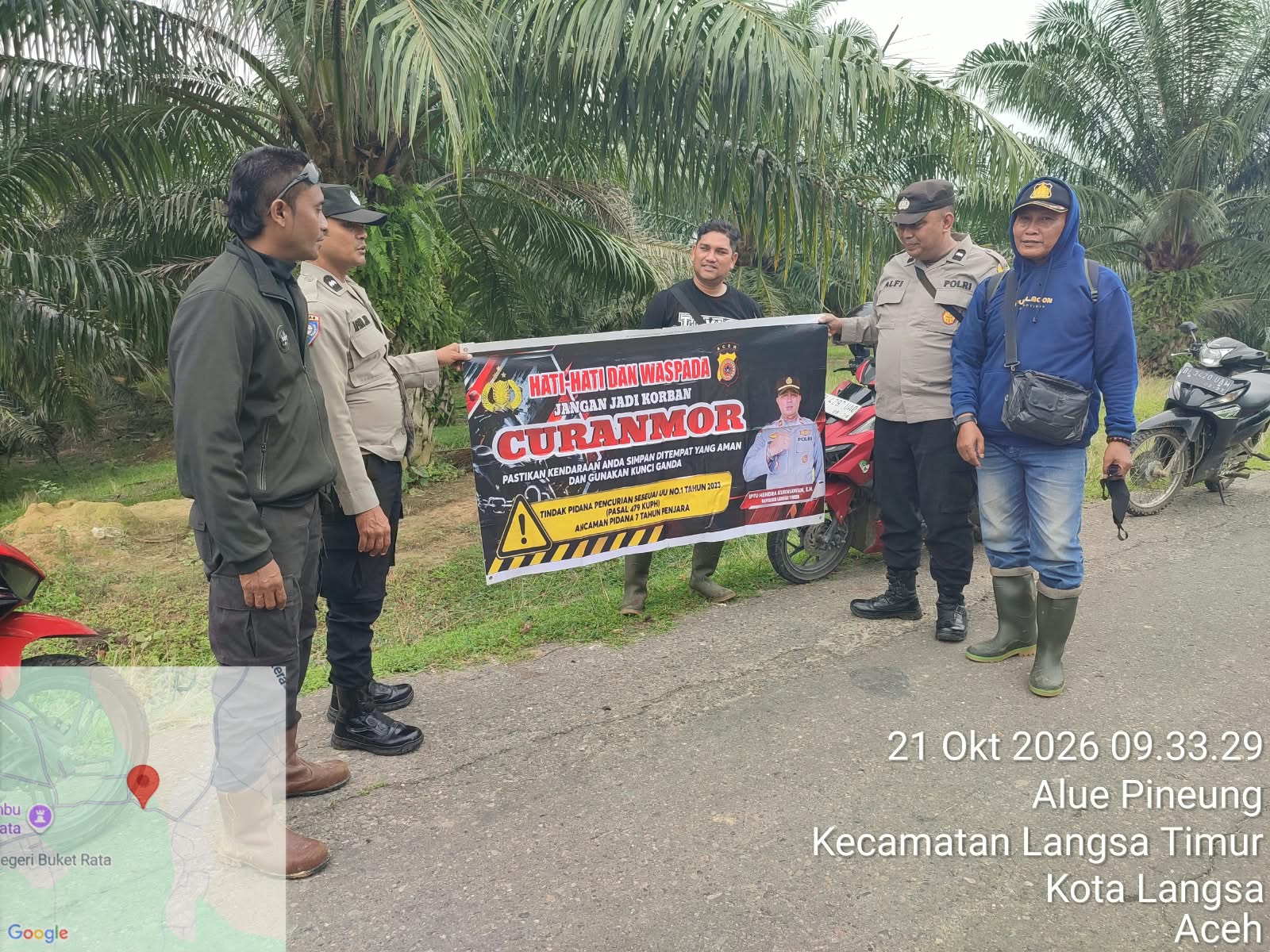 Polsek Langsa Timur Gencarkan Patroli Dialogis, Sosialisasikan Pencegahan Curanmor Di Desa Buket Rata