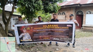 Polsek Sungai Raya Gencarkan Patroli Karhutla, Jaga Lingkungan Dari Ancaman Kebakaran