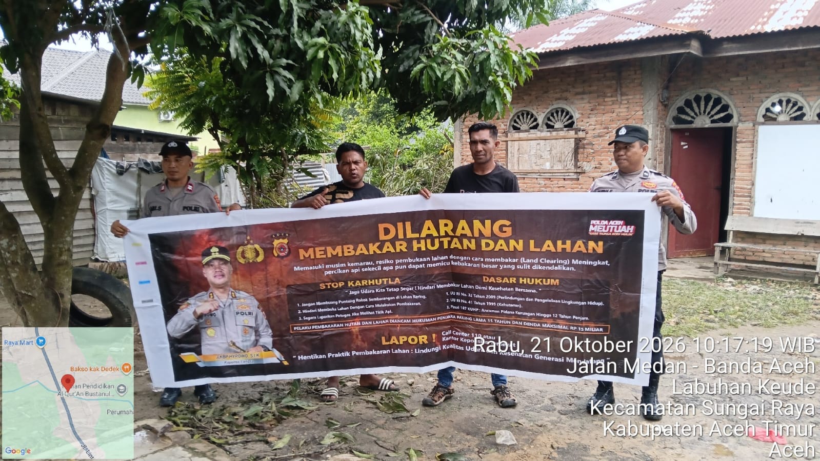 Polsek Sungai Raya Gencarkan Patroli Karhutla, Jaga Lingkungan Dari Ancaman Kebakaran