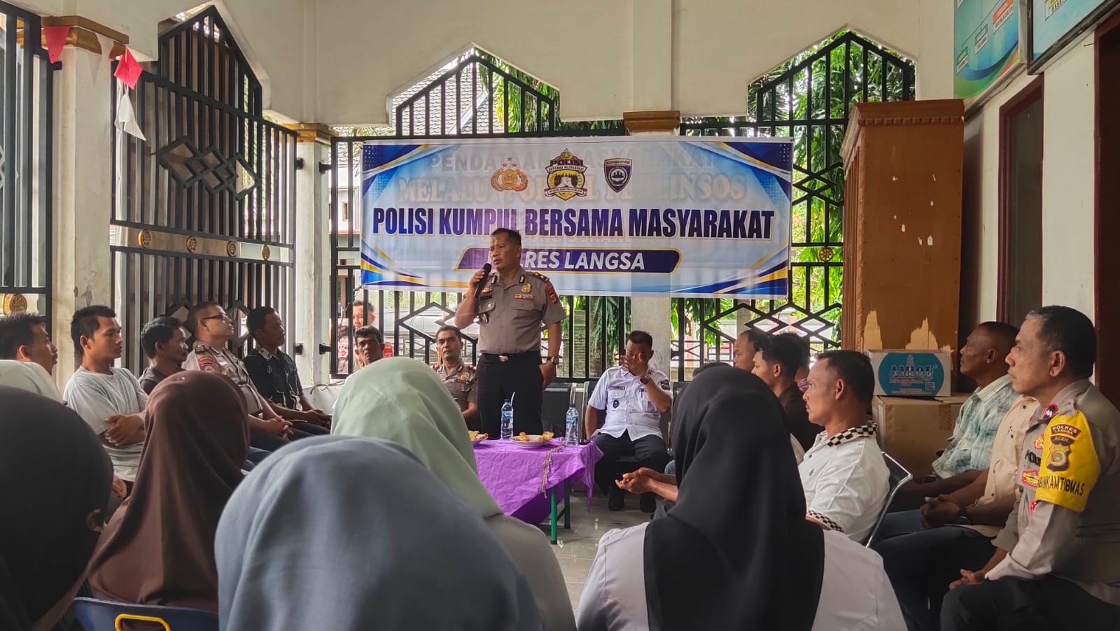 Polres Langsa Bangun Kedekatan Dengan Warga Lewat Dialog Kamtibmas Di Gampong Sukarejo