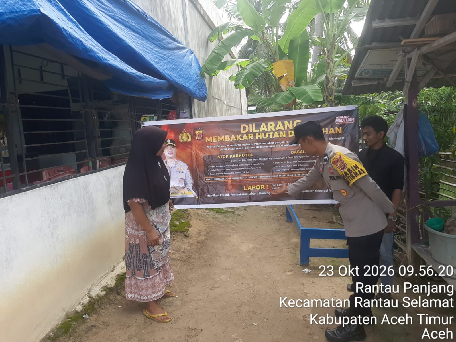 Polsek Rantau Selamat Gelar Patroli Karhutla Di Rantau Panjang, Cegah Kebakaran Sejak Dini