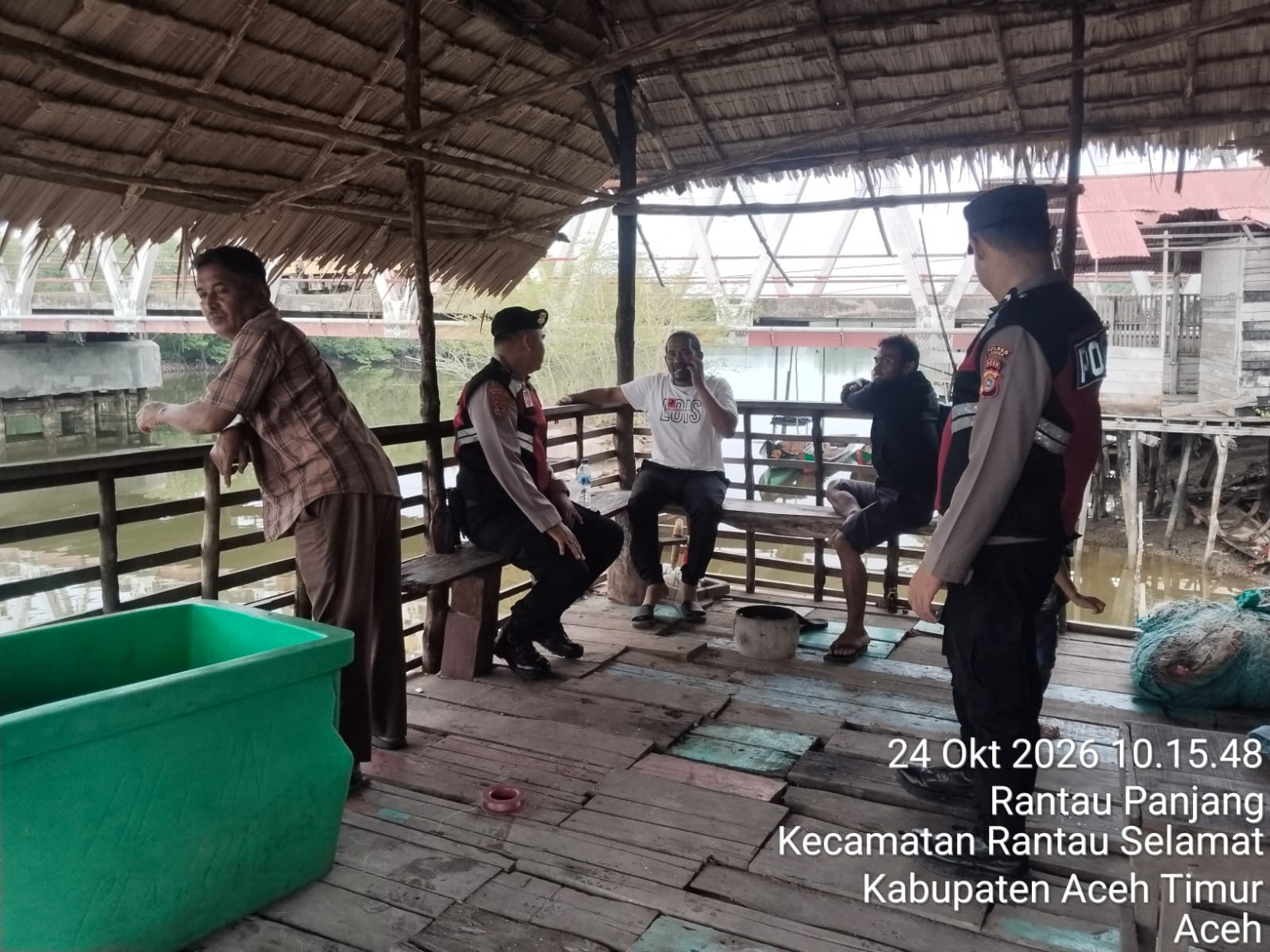 Polsek Rantau Selamat Intensifkan Patroli Dialogis, Cegah Kriminalitas Di Desa Rantau Panjang