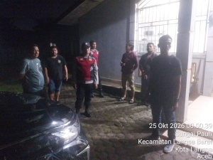 TNI-Polri Gelar Patroli Gabungan Di Langsa Barat, Jaga Kondusivitas Jelang Maulid Nabi
