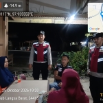 Polsek Langsa Barat Tingkatkan Patroli Malam, Pantau Situasi Kamtibmas Di Gampong Alue Dua